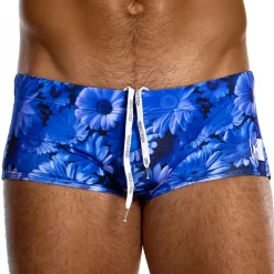 Modus Vivendi Shortys De Bain|Boxers De Bain-Boxer de Bain Daisies Bleu