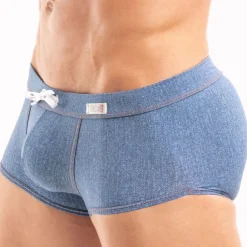 TOF Paris Shortys De Bain|Boxers De Bain-Boxer de Bain Denim Bleu