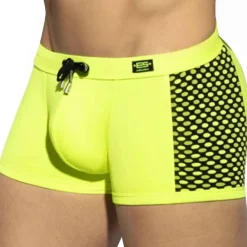 ES Collection Maillots De Bain Push Up|Boxers De Bain-Boxer de Bain Disco Pop Jaune Fluo