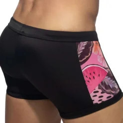 Addicted Maillots De Bain Push Up|Boxers De Bain-Boxer De Bain Hydrangea Noir