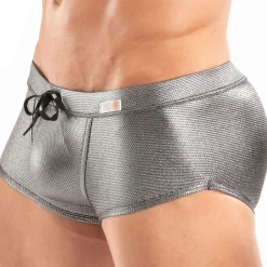 TOF Paris Shortys De Bain|Boxers De Bain-Boxer de Bain Métal Argent