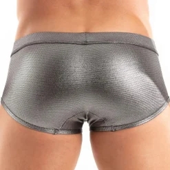 TOF Paris Shortys De Bain|Boxers De Bain-Boxer de Bain Métal Argent