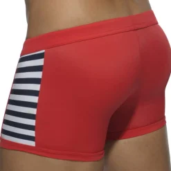 Addicted Maillots De Bain Push Up|Boxers De Bain-Boxer de Bain Sailor Colored Rouge