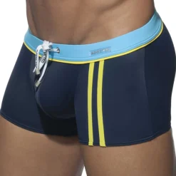 Addicted Maillots De Bain Push Up|Boxers De Bain-Boxer de Bain Sport Detail Binding Marine