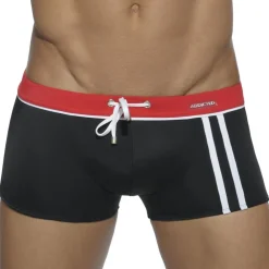 Addicted Maillots De Bain Push Up|Boxers De Bain-Boxer de Bain Sport Detail Binding Noir
