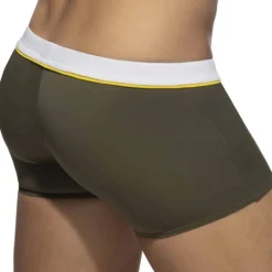 Addicted Maillots De Bain Push Up|Boxers De Bain-Boxer de Bain Sport Detail Binding Kaki