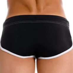 JOR Shortys De Bain|Boxers De Bain-Boxer de Bain Vintage Noir