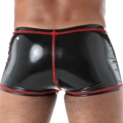 TOF Paris Boxers Sexy-Boxer en Latex Seconde Peau Noir