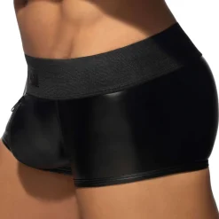 AD Fetish Boxers Sexy-Boxer Front Zip Rub Cockring Noir