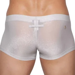 Marcuse Boxers Sexy|Push Up-Boxer Glisten Blanc - Argent