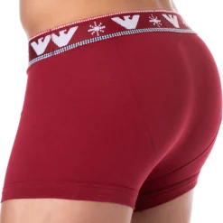 Emporio Armani Boxers-Boxer Holidays Jacquard Rouge
