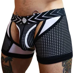 Breedwell Jockstraps|Boxers Sexy-Boxer Jock Chock Dickmatized Noir - Blanc