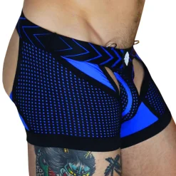 Breedwell Jockstraps|Boxers Sexy-Boxer Jock Chock Dickmatized Noir - Bleu