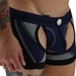 Breedwell Jockstraps|Boxers Sexy-Boxer Jock Chock Mister Luxe Bleu Marine