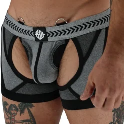 Breedwell Jockstraps|Boxers Sexy-Boxer Jock Chock Mister Luxe Gris Chiné