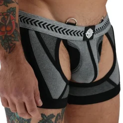 Breedwell Jockstraps|Boxers Sexy-Boxer Jock Chock Mister Luxe Gris Chiné