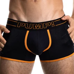Pump! Shortys|Boxers-Boxer Jogger Nightlight Noir - Orange