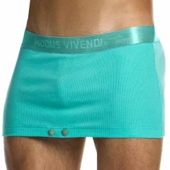 Modus Vivendi Tenues Sexy|Boxers Sexy-Boxer Jupe Illusion Turquoise