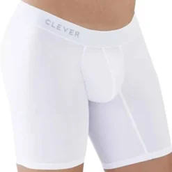 Clever Sous-Vêtements Sport|Boxers-Boxer Long Classic Match Microfibre Blanc