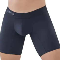 Clever Sous-Vêtements Sport|Boxers-Boxer Long Classic Match Microfibre Noir