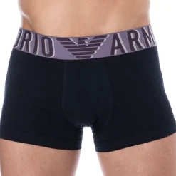 Emporio Armani Boxers-Boxer Megalogo Coton Marine