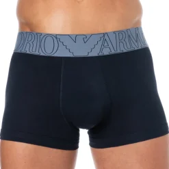 Emporio Armani Boxers-Boxer Megalogo Coton Marine