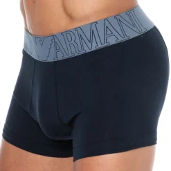 Emporio Armani Boxers-Boxer Megalogo Coton Marine
