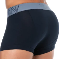 Emporio Armani Boxers-Boxer Megalogo Coton Marine