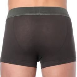 Emporio Armani Boxers-Boxer Megalogo Coton Marron
