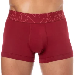 Emporio Armani Boxers-Boxer Megalogo Coton Rhubarbe