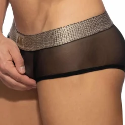 Addicted Boxers Sexy-Boxer Mini Net Snake Noir - Or