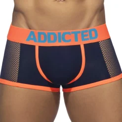 Addicted Boxers Sexy|Boxers-Boxer Neon Mesh Bleu Marine