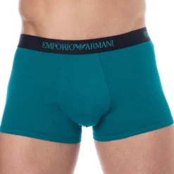 Emporio Armani Boxers-Boxer Pure Cotton Bleu Paon