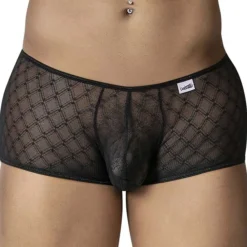 CandyMan Boxers Sexy-Boxer Résille Géométrique Noir