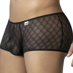 CandyMan Boxers Sexy-Boxer Résille Géométrique Noir