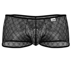 CandyMan Boxers Sexy-Boxer Résille Géométrique Noir