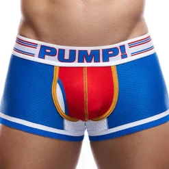 Pump! Shortys|Boxers-Boxer Touchdown E-Racer Velocity Bleu Electrique - Rouge