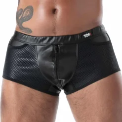 TOF Paris Boxers Sexy-Boxer Zippé Kinky Noir
