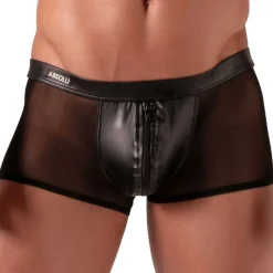 Absolu Male Boxers Sexy-Boxer Zipped Rebel Noir