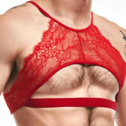Sexy Boy Tenues Sexy|Accessoires Sexy-Brassière Lingerie Dentelle Rouge