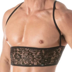 TOF Paris Tenues Sexy|Accessoires Sexy-Bustier en Dentelle Noir
