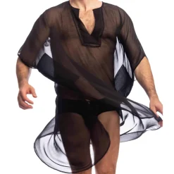 L'Homme invisible Tenues Sexy|Tenues D'Intérieur-Caftan Chantilly Noir