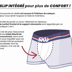 SKU Shorts / Caleçons-Caleçon Coton Vichy Bleu Marine