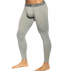 ES Collection Caleçons Longs-Caleçon Long Basic Coton Gris