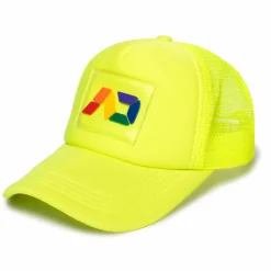 Addicted Plage-Casquette Neon AD Rainbow Jaune Fluo