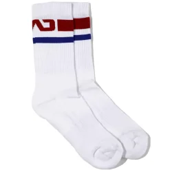 Addicted Chaussettes-Chaussettes Basic Sport - Blanc - Rouge