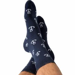 Garçon Français Chaussettes-Chaussettes Basses Ancres Coton Bleu Marine