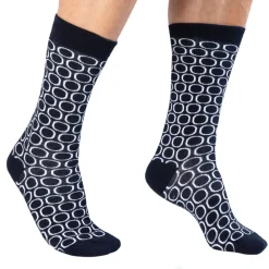 Garçon Français Chaussettes-Chaussettes Basses Cercle Bleu Marine