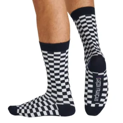 Garçon Français Chaussettes-Chaussettes Basses Damier Coton