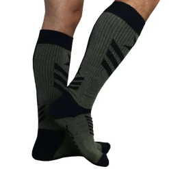 Breedwell Chaussettes-Chaussettes Hautes Cockpit Kaki